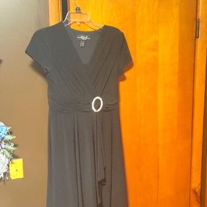 Knee length black dress